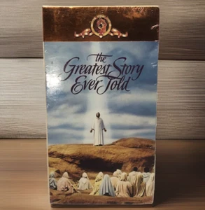 The Greatest Story Ever Told VHS, 2-Tape Set Life Story Of Jesus Christ Sealed - Imagen 1 de 8