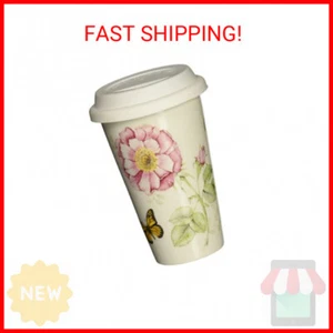 Lenox 837583 Butterfly Meadow Thermal Travel Mug, Multicolor, 1 Count (Pack of 1 - Picture 1 of 2