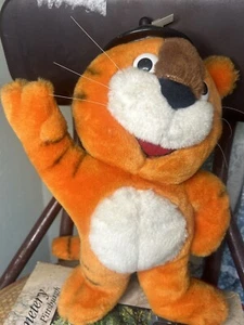 Vintage Joyful Hodori Seoul Korea Olympics Orange Tiger Plush Toy Doll 12" - Picture 1 of 7