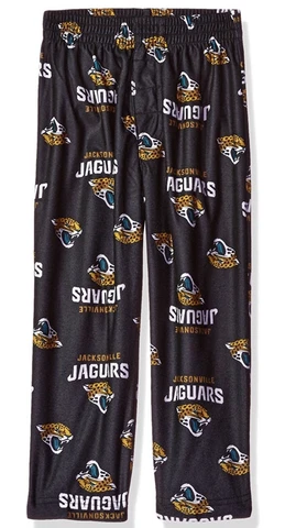 Brand New Jacksonville Jaguars Toddler Pajama Pants Black Sleepwear Boys NFL Cover