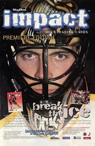 1990s Skybox Impact NHL Hockey Sports Print Ad Poster Vintage VTG Ready to Frame - Picture 1 of 1