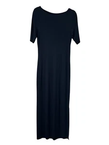 Lauren Ralph Lauren Dress M Navy Blue Long Maxi Capsule Minimalist Closet Staple - Picture 1 of 13