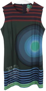 DESIGUAL  Dress Women's EU 44 Sleeveless Colorful Midi Tunic - Picture 1 of 10