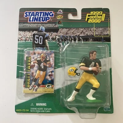 NFL Brett Favre Green Bay Packer Starting Lineup 1999 Football Action Figure New - Image 1 of 2