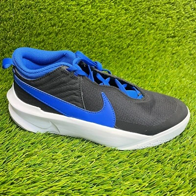 Nike Team Hustle D10 Niños Talla 7Y Negro Azul Blanco Zapatos de Baloncesto Tenis Foto 1 de 4