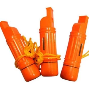 3 Compass 5 In 1 Emergency Whistle Firestarter Mirror - Picture 1 of 1