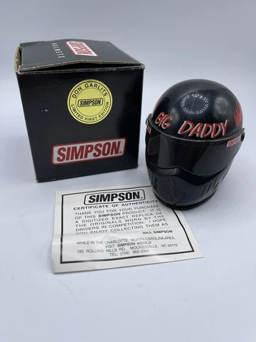 Mini Simpson Helmet Big Daddy Flames Don Garlits First Edition NHRA Cover