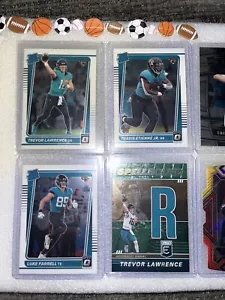 2021 donruss optic football trevor lawrence | travis etienne jr | luke farrell - Picture 1 of 12
