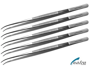 5x Pinzas de Disección DeBakey Pinza de 8"" Curvada 20 cm Cirugía Tejido Quirúrgico - Imagen 1 de 1