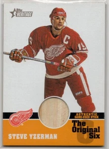2000-01 Topps Heritage Original Seis Reliquias #OSSSY Steve Yzerman Detroit - Imagen 1 de 2