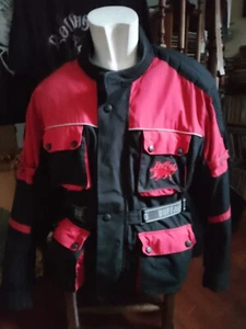 Buffalo Textile Bike Jacket, Large, Black/Red. Used. - Picture 1 of 17