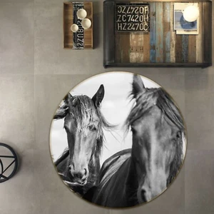 3D Cool Horses S177 Animal Non Slip Rug Mat Elegant Photo Carpet Sunday - Picture 1 of 5