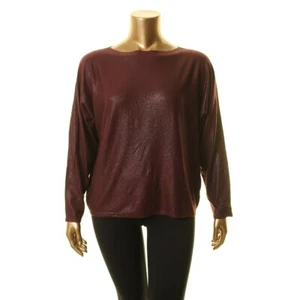 LAUREN RALPH LAUREN NEW Women's Metallic Dolman-Sleeve Boatneck Sweater Top TEDO - Picture 1 of 2