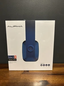 Alpha Pulse X kabellose/kabelgebundene Kopfhörer blau neu im Karton versiegelt - Bild 1 von 3