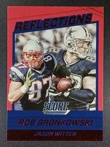 2016 Panini Score Reflections Red #2 Rob Gronkowski/Jason Witten - Picture 1 of 2
