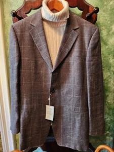 ERMENEGILDO ZEGNA New W TAG Men's 2PC Model Soft Suit Linen & Mohair Size - 40L - Picture 1 of 23