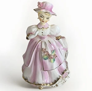 Consco Marilyn Exclusive Figurine Girl Twirling Gold Trim Flower Hat HTF RARE - Picture 1 of 15