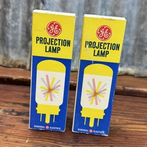 (2) NOS Vintage GE PROJECTION LAMPS Projector Bulbs CZX DAB General Electric USA - Picture 1 of 20
