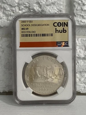 2007 P LITTLE ROCK SCHOOL   MS 69  NGC Coin Hub Label - Image 1 of 2