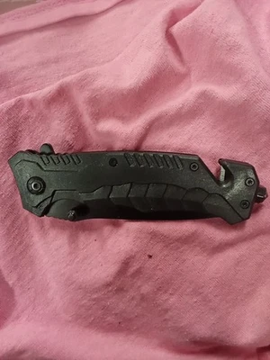 Cuchillo táctico Black Ops de seis pulgadas con cuerda y cortador de línea de pesca Foto 1 de 4