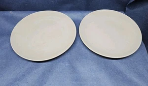 Vintage Mainstays Dinnerware Solid Gray Set/2 Round Dinner Plates  - Picture 1 of 5