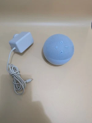 Amazon Echo Dot 4th Gen – Smart Speaker – Tested & Reset – With Charger (Blue) - Image 1 of 4