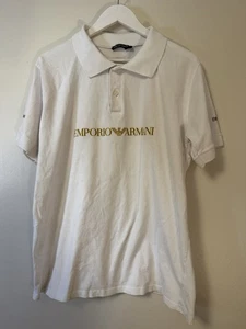 Emporio Armani Men’s White Short Sleeve Logo Polo Shirt XL - Picture 1 of 7