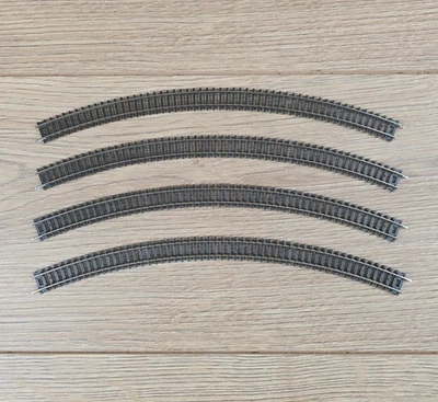Peco ST-3019 No 4 Double Radius Curve Set of 4 N Gauge Track - Image 1 of 4
