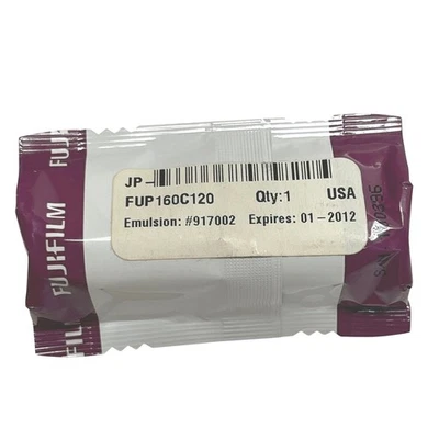 Fujifilm Fujicolor Pro 160C 120 Film Emulsion 917002 EXPIRED 01/2012 - Image 1 of 2