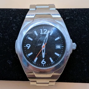 Guess Waterpro Steel Mens Watch. Working. Original Strap. New Battery - Picture 1 of 5