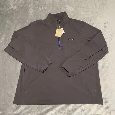 Patagonia Jacket Mens Ink Black Outdoor Everyday Marsupial Pullover Water Repel - Image 1 of 4