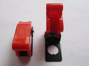 5 pcs Opaque Red Safety Flip Cover for Toggle Switch New - Picture 1 of 4