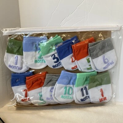 Calcetines tobilleros infantiles Gertex con meses 1-12 meses - 12 pares Foto 1 de 4