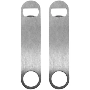 2 Packs Speed Beer Bottle Opener for Bartenders Party House Flat Stainless Steel - Picture 1 of 7