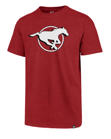 Men's Calgary Stampeders Imprint Primary Big Logo CFL Football Red T Shirt '47 Cover