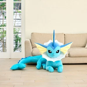 PLS Plüschtier lebensgroß Vaporeon liegend Pokemon Center 92cm x 68cm x 60cm JP - Bild 1 von 16