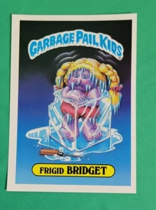 1986 Garbage Pail Kids Series 1 Giant Sticker 5x7 - FRIGID BRIDGET #32 - Picture 1 of 2