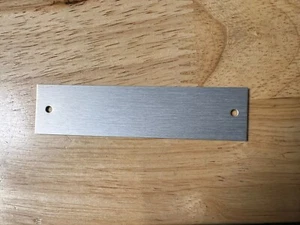 Tag Plate Blank Car Hot Rod Truck Motor Cycle 4”X1”X.032 restore antique - Picture 1 of 3
