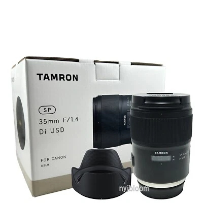 New TAMRON SP 35mm f/1.4 Di USD Lens Canon EF Mount for DSLR Full-Frame F045 - Image 1 of 4