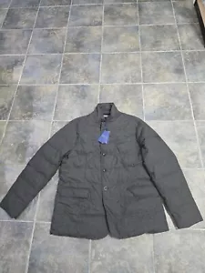 Polo Ralph Lauren Quilted Down Sport Coat jacket grey large $698 - Picture 1 of 7