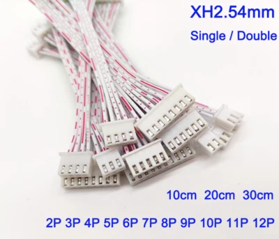 XH2.54mm Female Connector Plug Wire Cable 2/3/4/5/6/7/8/9/10/11/12Pin 10/20/30cm - Image 1 of 4