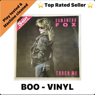 Samantha Fox- Touch Me Vinyl LP Record Jive Records + Poster EX / VG+ - Image 1 of 4