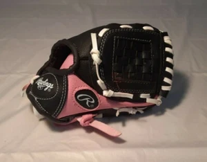 Rawlings Baseball Glove Players Series Youth Girls Pink & Black  (PL85PB) 8.5” - Picture 1 of 7