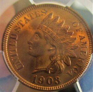 1903 Indian Head Cent High Grade UNC ET129 Full Diamonds Great Coin for an Album