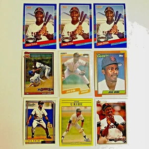 1990 1991 1992 José Uribe Tarjetas de Error (9) Raro Error de Impresión Nombre y Cumpleaños 1/1 - Imagen 1 de 10