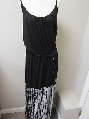 Maxi Vestido Three Dots Tie Dye Cami Negro Nuevo con Etiquetas $164 Foto 1 de 2