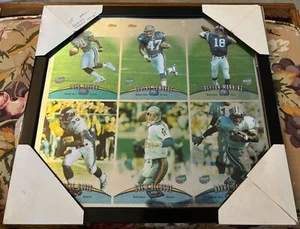 Topps Finest 1998 Rare Jumbo Uncut Sheet Manning RC Rookie Barry Sanders Framed! - Picture 1 of 3