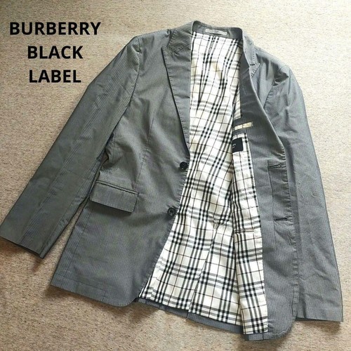 Giacca sartoriale Burberry Black Label grigia taglia S Nova Check autentica uomo