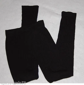 Girls Leggings BLACK CABLE Thin Lines GRIP S-M Knit - Picture 1 of 2