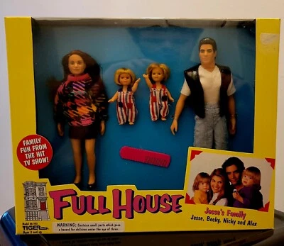 FULL HOUSE dolls figures JESSE'S FAMILY Jesse Becky Nicky Alex 1993 Tiger Toys - Image 1 of 4